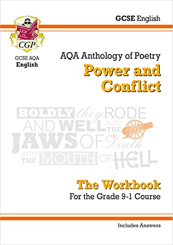 GCSE English Literature AQA Poetry Workbook: Power & Conflict Anthology (includes Answers) (CGP AQA GCSE Poetry)
